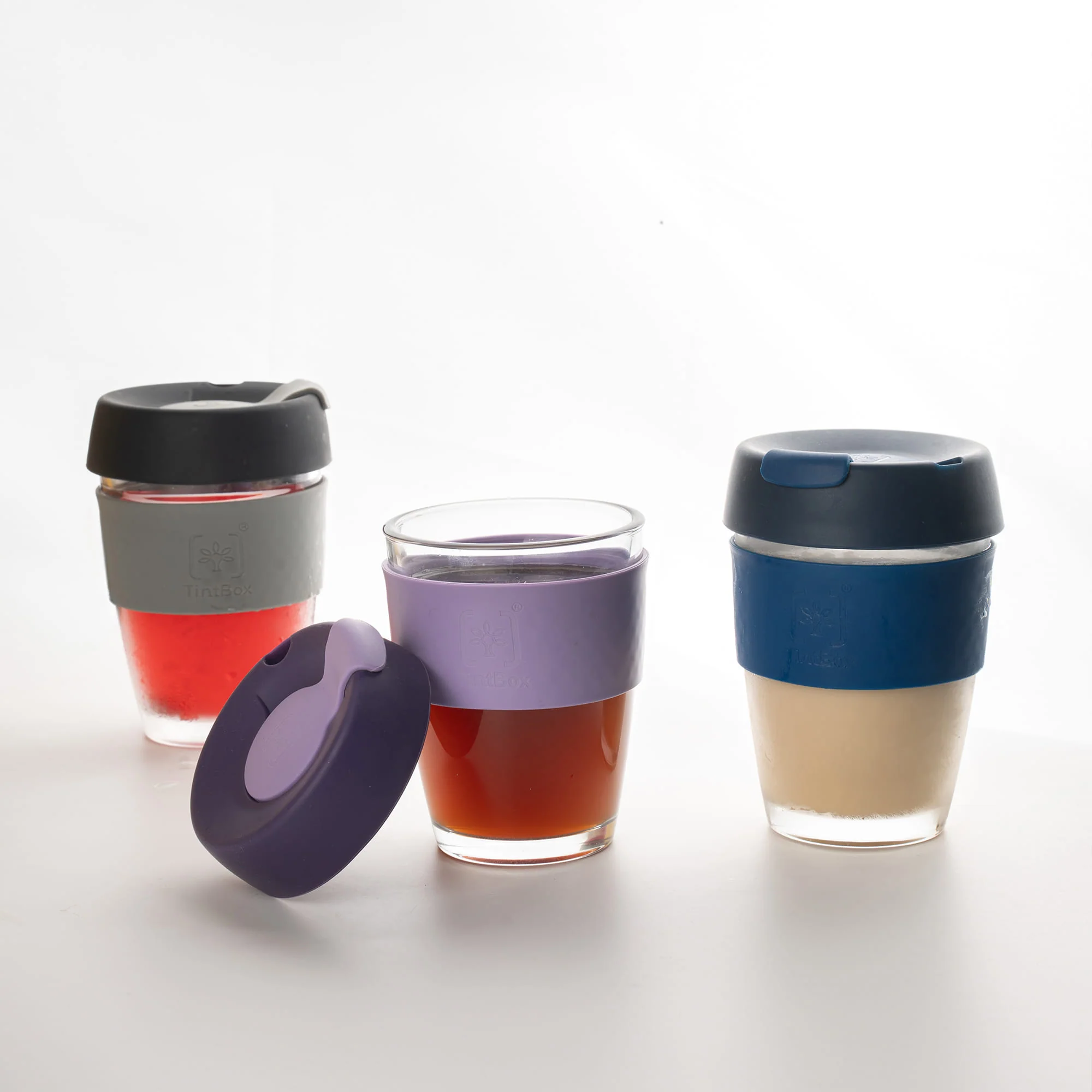 TintCup Borosilicate Glass Coffee Cup (Tumbler) 350 ml with Silicone Lid & Grip, Glass Coffee Mug with lid - Image 11