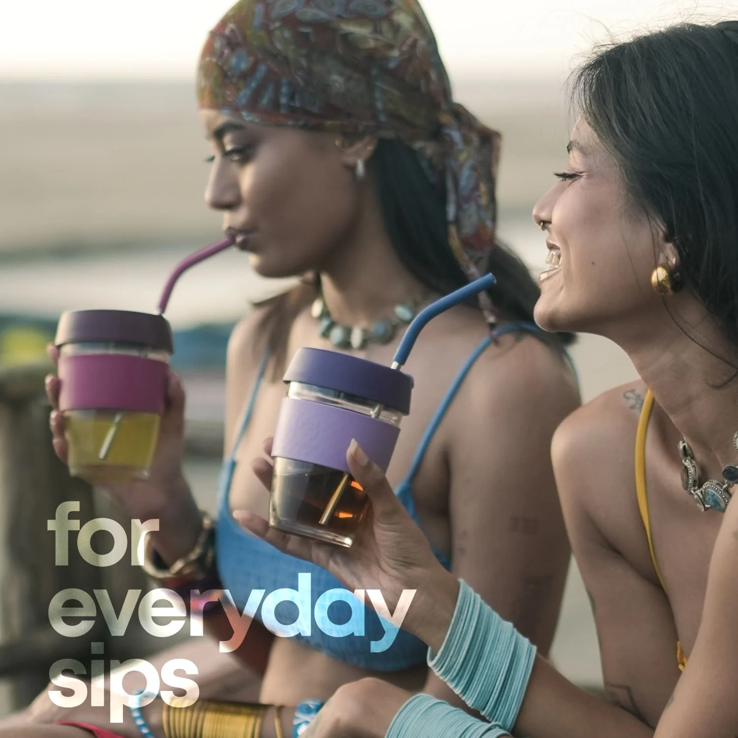 TintCup Borosilicate Glass Coffee Cup (Tumbler) 350 ml with Silicone Lid & Grip, Glass Coffee Mug with lid - Image 23