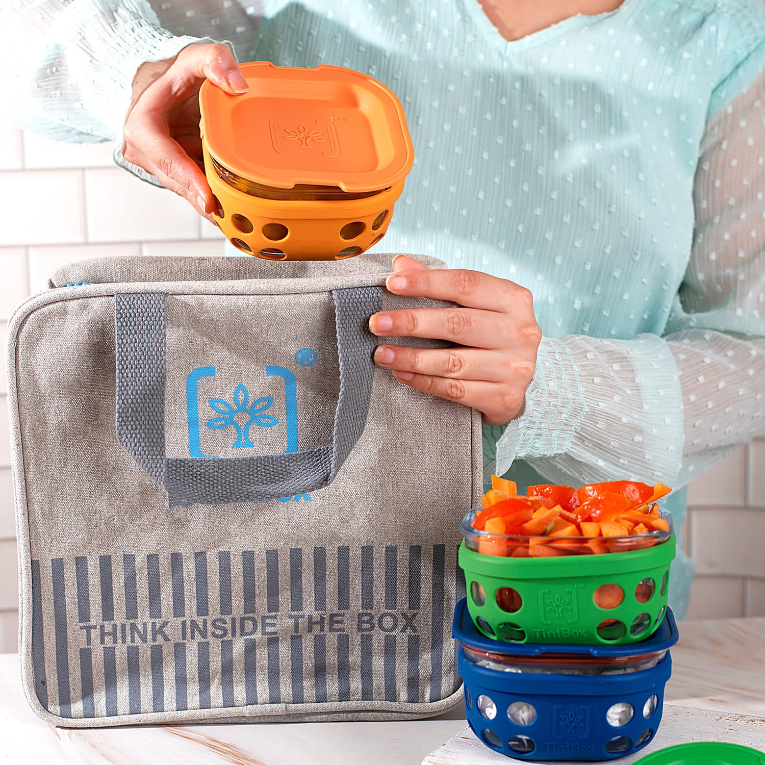 Borosilicate Glass Lunch Box with Silicone Sleeve, 300 ml - Image 10