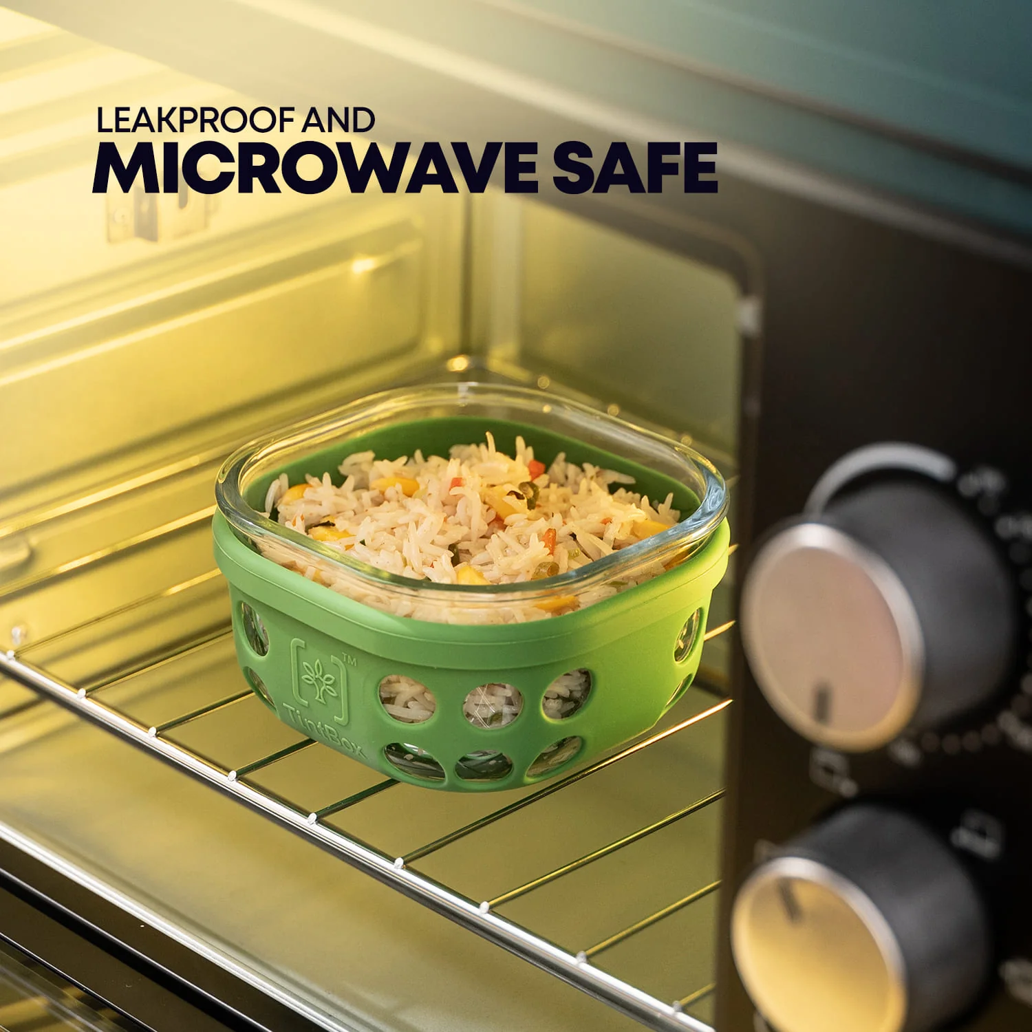 Borosilicate Glass Lunch Box with Silicone Sleeve, 300 ml - Image 12