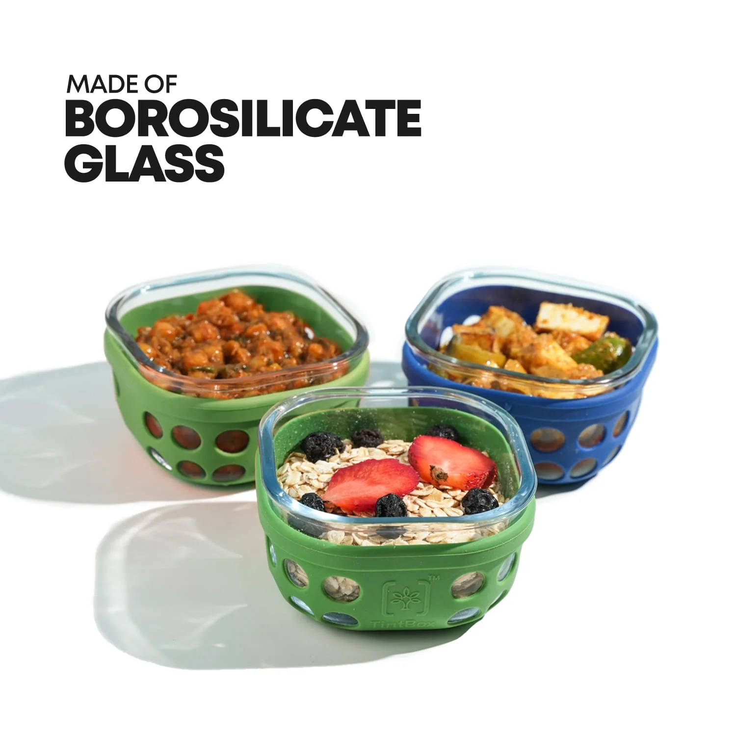 Borosilicate Glass Lunch Box with Silicone Sleeve, 300 ml - Image 14