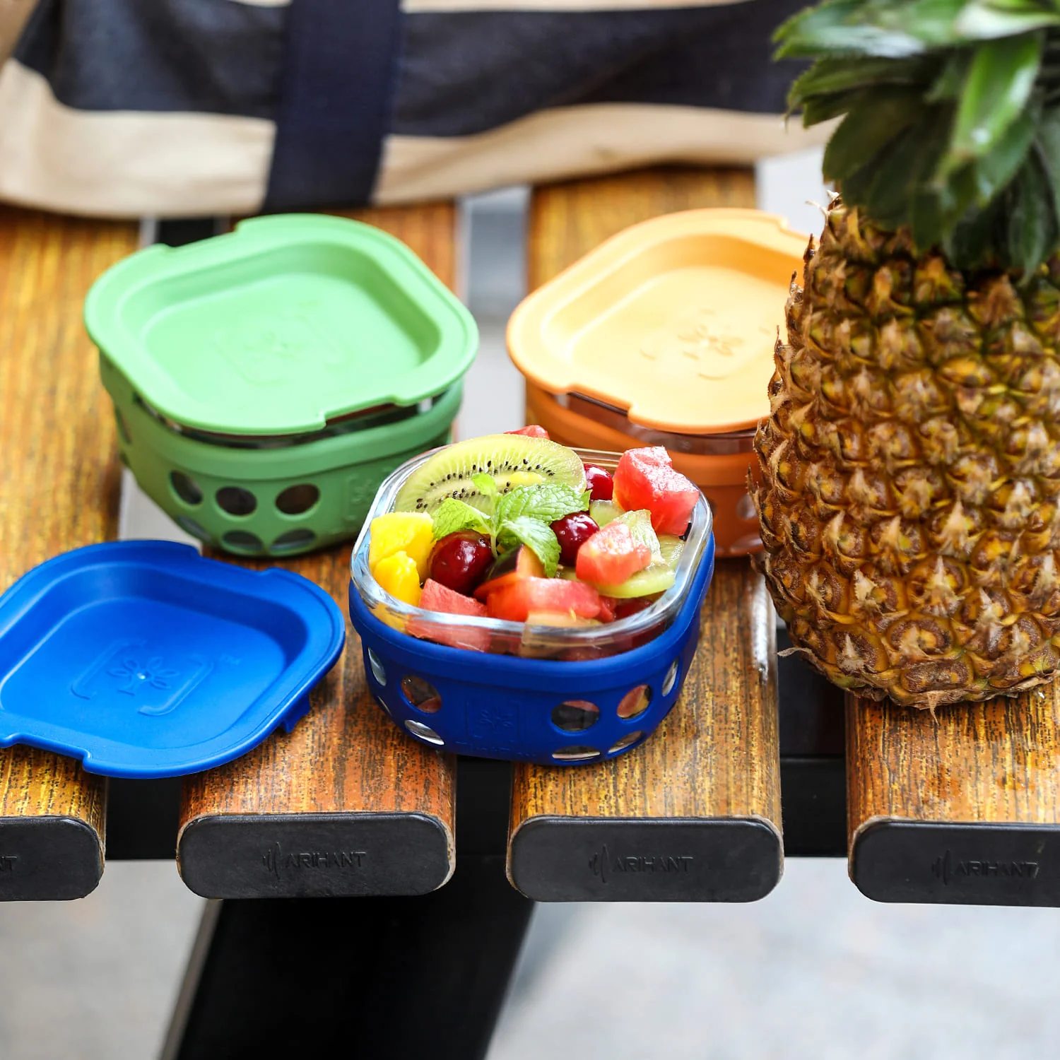 Borosilicate Glass Lunch Box with Silicone Sleeve, 300 ml - Image 18