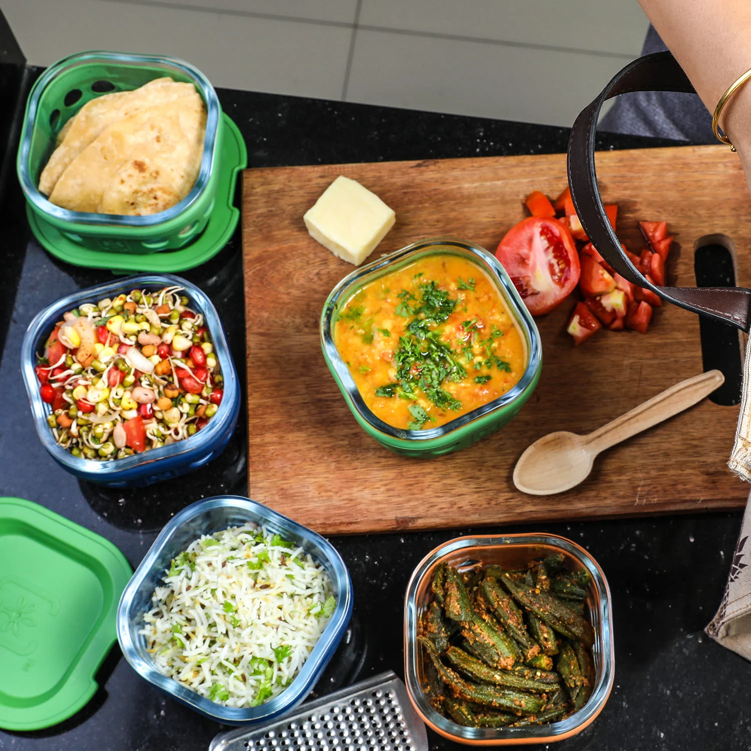 Borosilicate Glass Lunch Box with Silicone Sleeve, 300 ml - Image 19