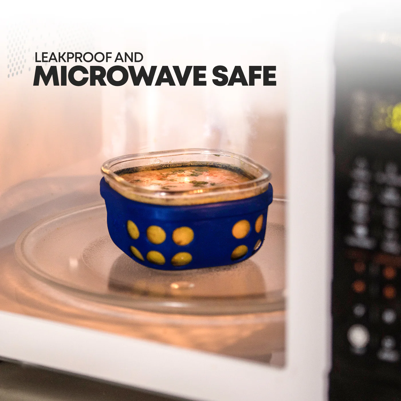 Borosilicate Glass Lunch Box with Silicone Sleeve, 300 ml - Image 24