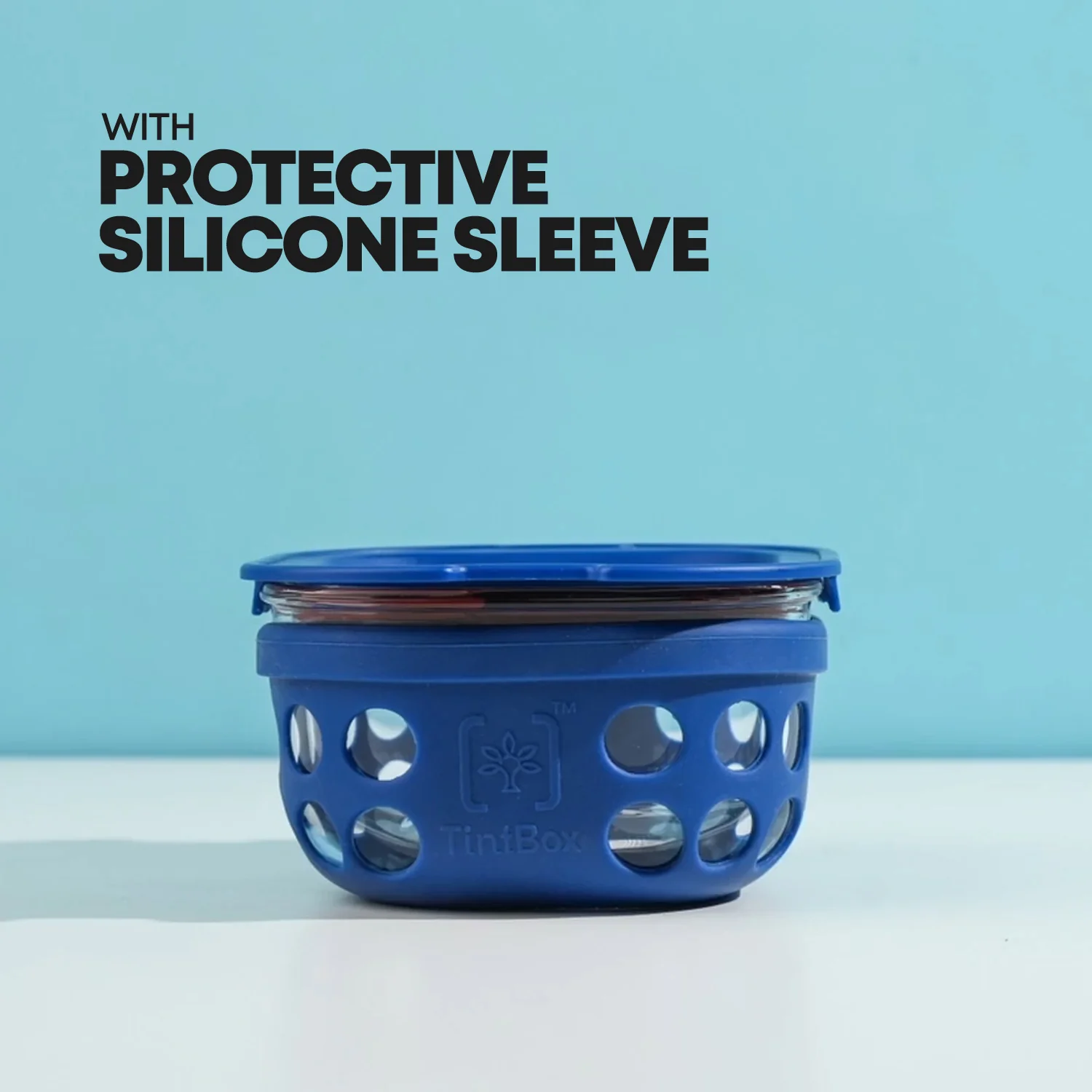 Break Resistant Borosilicate Glass Lunch Box Set of 3 (300ml x 3) with Silicone Sleeve | Microwave Safe & Leak proof Tiffin Box By TintBox - Image 17