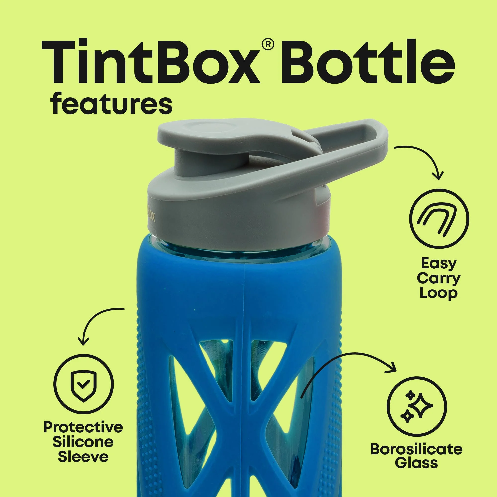 Borosilicate glass water bottle with cover (Silicone Sleeve) 750ml for Fridge, Office, Gym & Home - Image 22