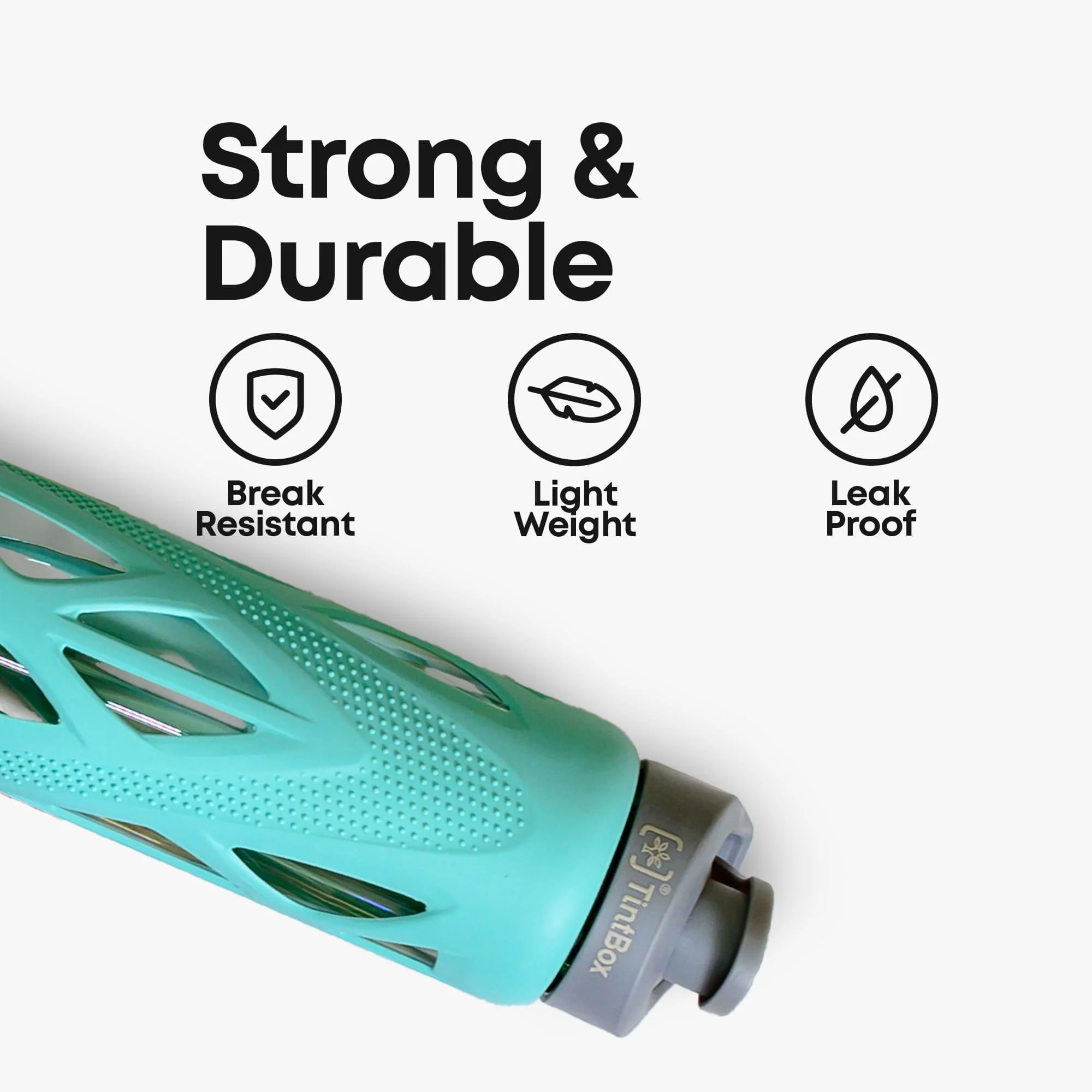 Borosilicate glass water bottle with cover (Silicone Sleeve) 750ml for Fridge, Office, Gym & Home - Image 5