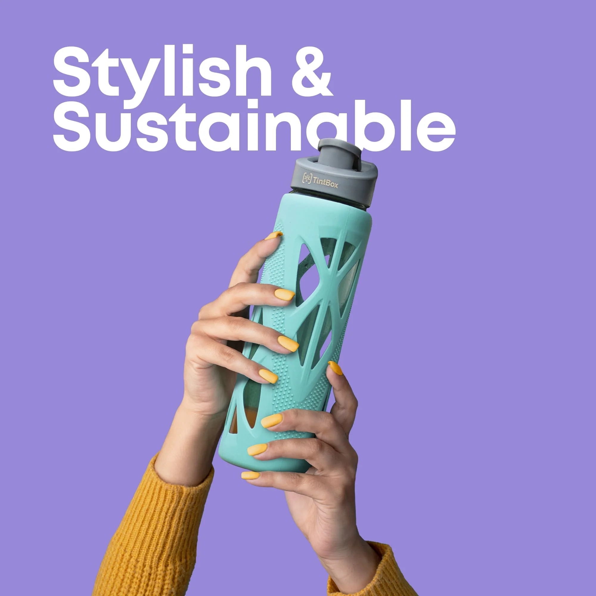 Borosilicate glass water bottle with cover (Silicone Sleeve) 750ml for Fridge, Office, Gym & Home - Image 7