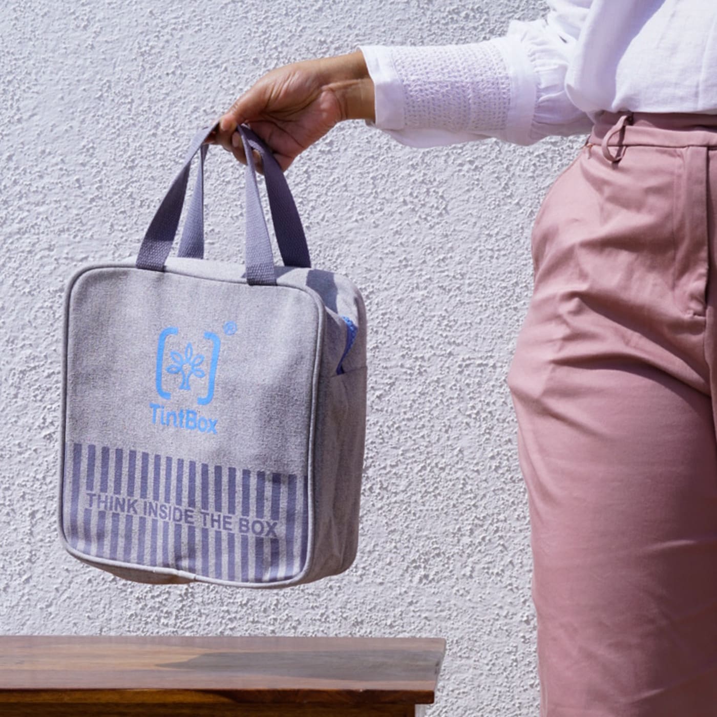 Tintbox Cool, Canvas, Eco-Friendly Lunch Bag For Office - Image 3