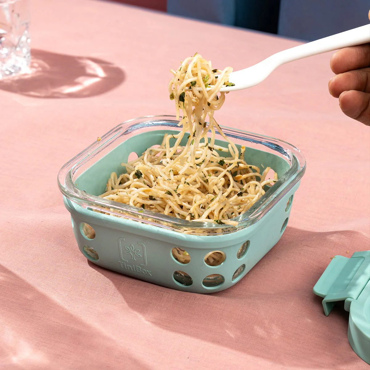 Glass Up Borosilicate Glass Lunch Box Set of 2 (500ml x 2) with Silicone Sleeve | Microwave Safe & Leak proof Tiffin Box By TintBox - Image 22