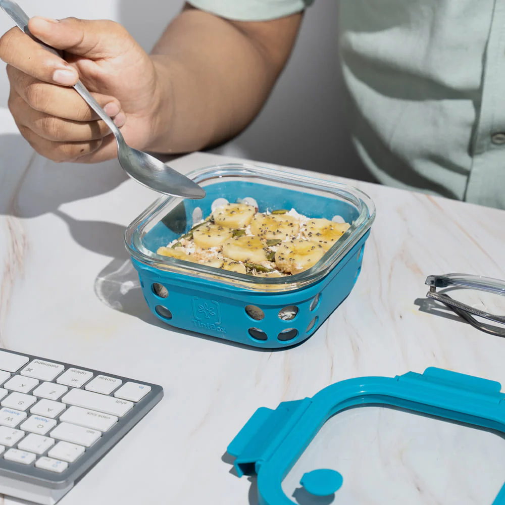 Set of 2 GlassUp ( 500ml ) Lunch Box with Bag & Bottle - Image 9