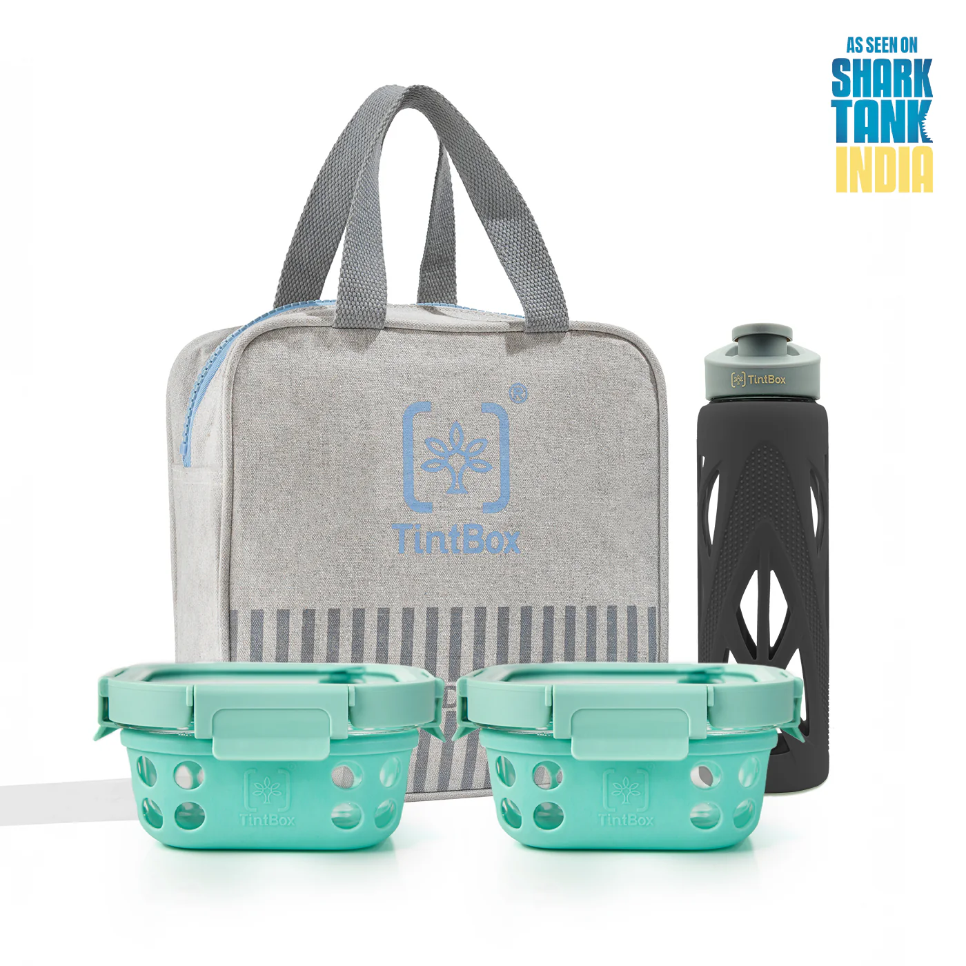 Set of 2 Green GlassUp ( 500ml ) Lunch Box with Bag & Bottle - Image 13