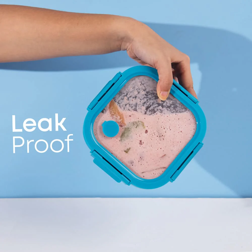 GlassUp 500 ml Borosilicate Glass Lunch Box with Glass Lid & Silicone Sleeve - Image 26