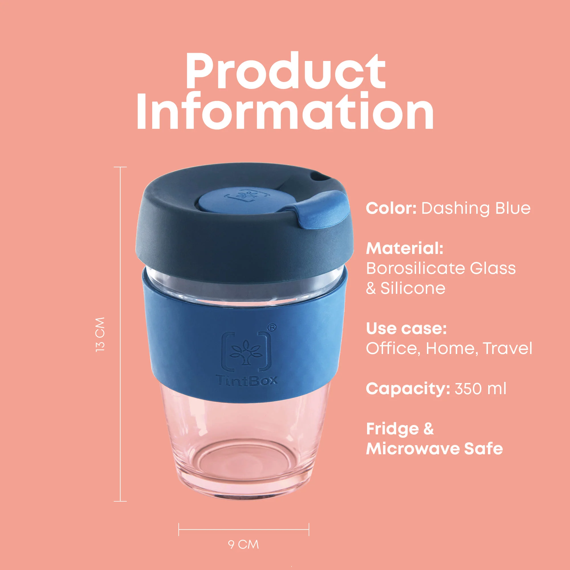 TintCup Borosilicate Glass Coffee Cup Couple Combo - Image 3