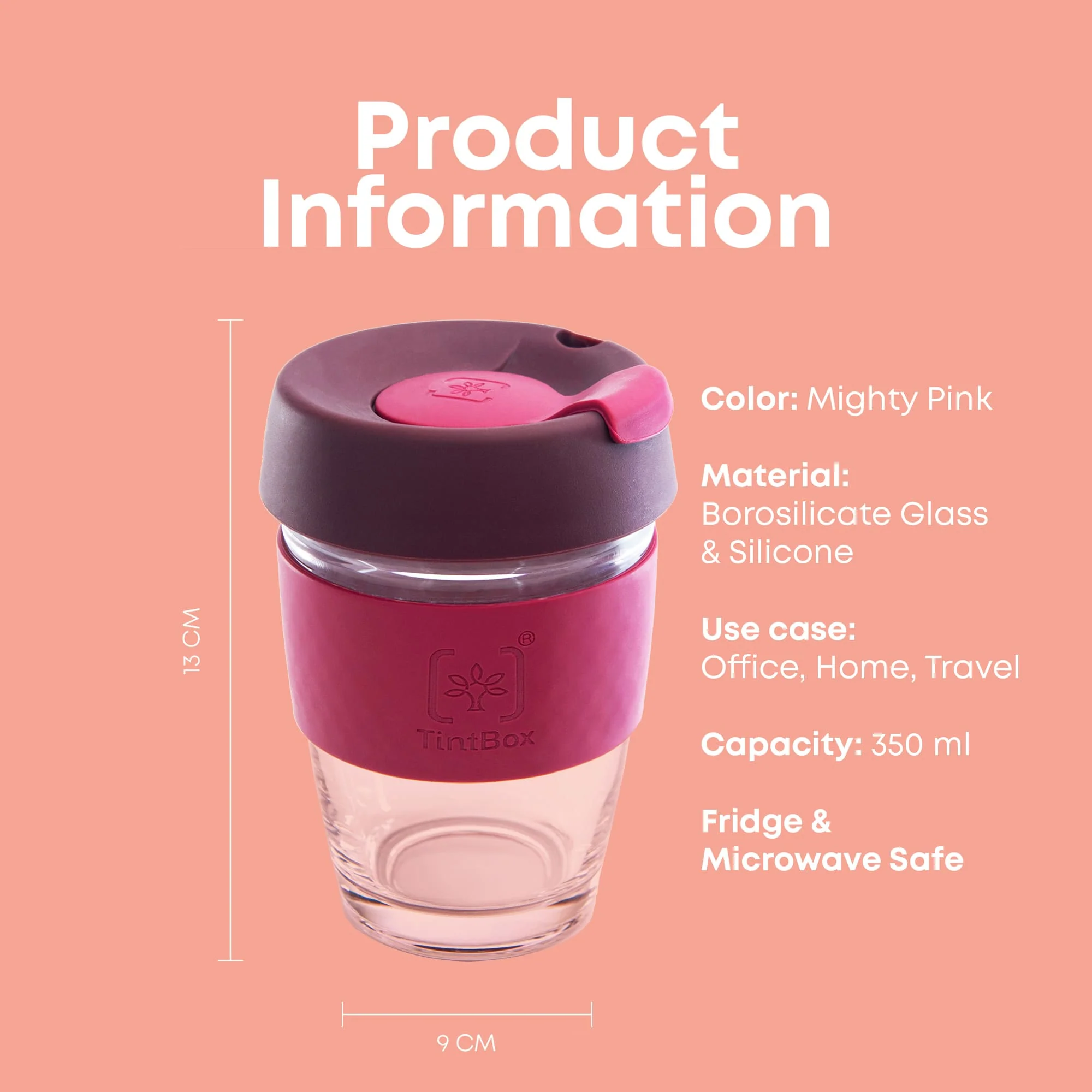 TintCup Borosilicate Glass Coffee Cup Couple Combo - Image 9