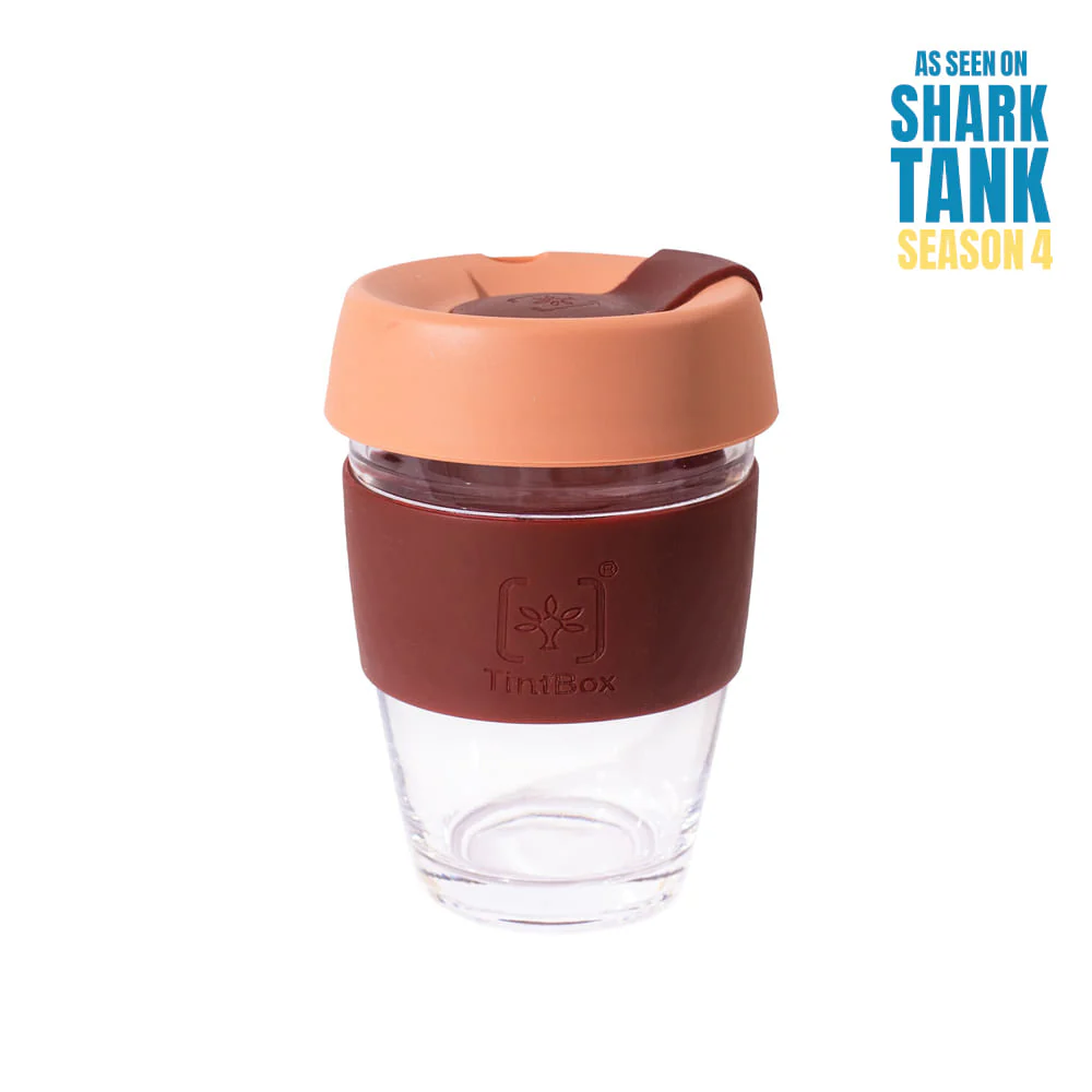 Customized TintCup Borosilicate Glass Coffee Cup with Silicone Lid & Grip, 350 ml - Image 4